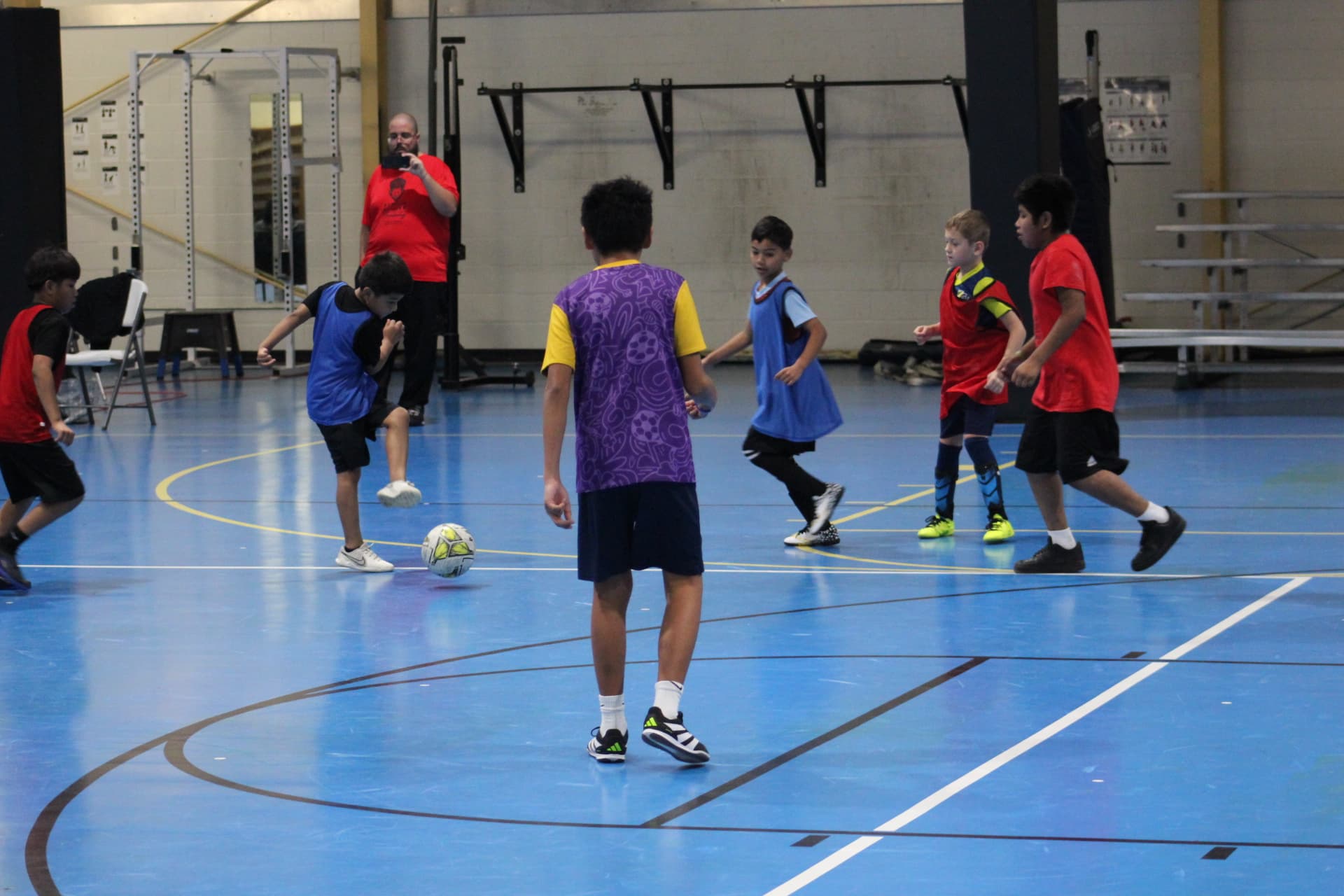 Synced Soccer Academy players