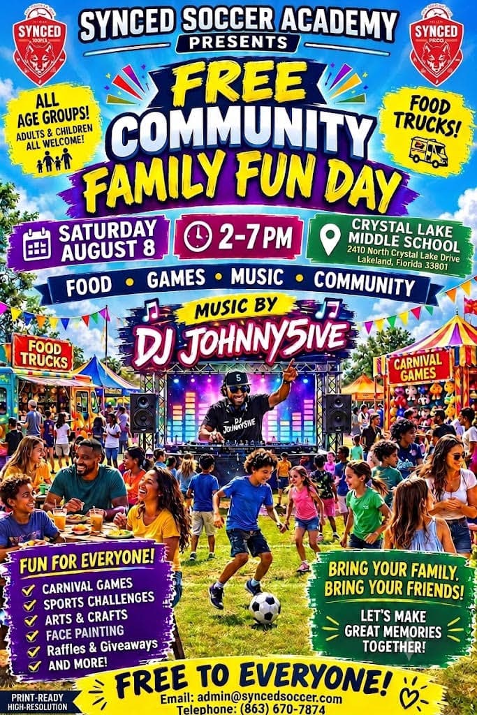 AUGUST 8TH FREE FAMILY FUN DAY